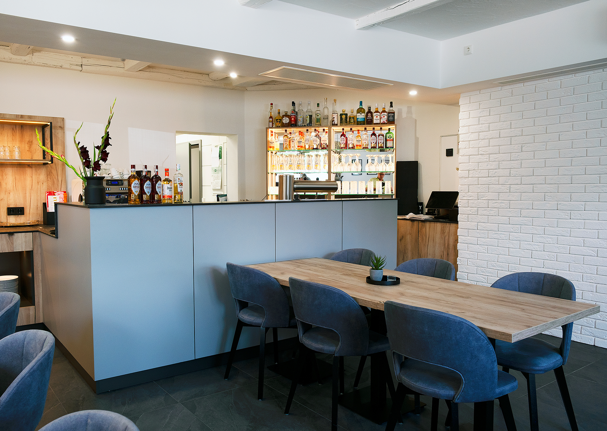 Bartheke von Davinas Restaurant am Kurpark